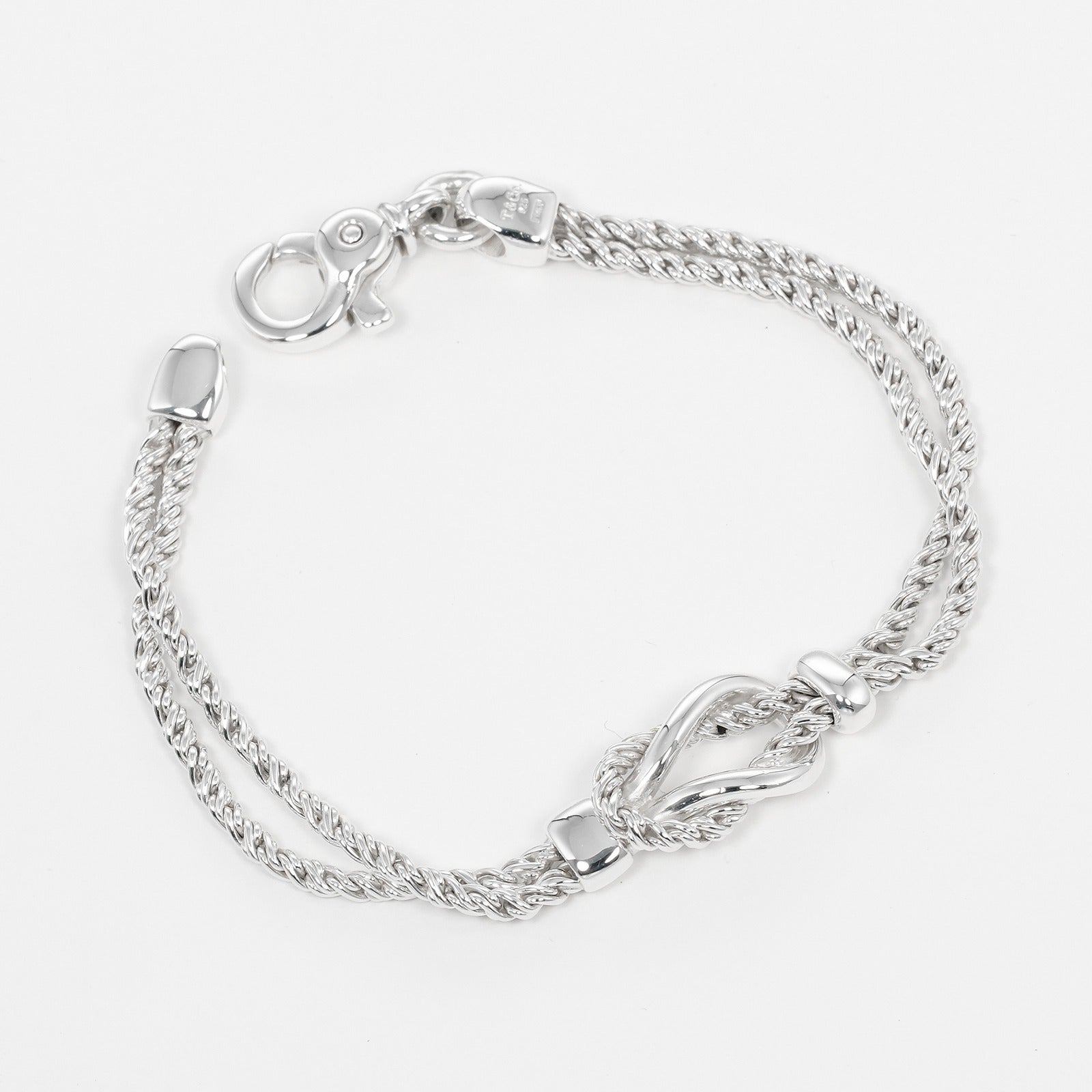 TIFFANY&Co.】ティファニー ダブルロープ ブレスレット シルバー925 約18.4g Double rope レディースAランク –  KYOTO NISHIKINO