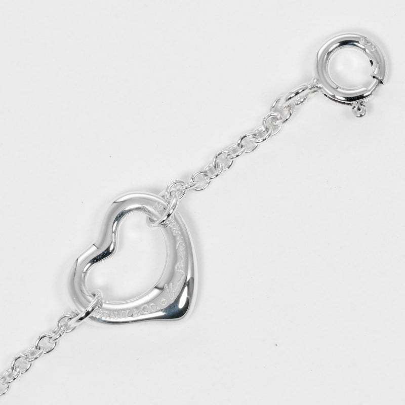 [Tiffany＆Co。]蒂法尼 
 开放心脏5p图案手镯 
 银925大约4.35克开放心脏5p女士