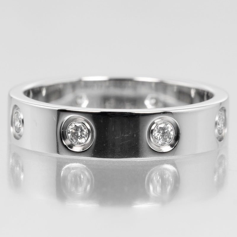 K18 カルティエ ラブリング ミニラブリング 1P ダイヤモンド9号 CARTIER】カルティエ ミニラブ ウェディング 9号 リング・指輪 K18