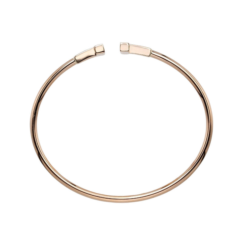 [TIFFANY & CO.] Tiffany 
 T wire small bangle 
 15cm K18 Pink Gold Approximately 8.44g T Wire Small Ladies A+Rank