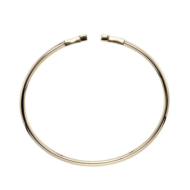 [Tiffany & co.] Tiffany 
 T cable de cable 
 16 cm K18 oro amarillo aproximadamente 8.85g t de alambre damas a+rango