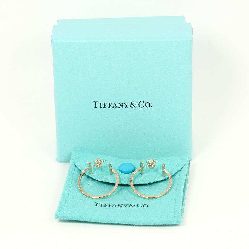 [Tiffany & co.] Tiffany 
 Tendas medianas de T HOOP 
 K18 Pink Gold Aproximadamente 4.72g T Hoop Medium Ladies A+Rank