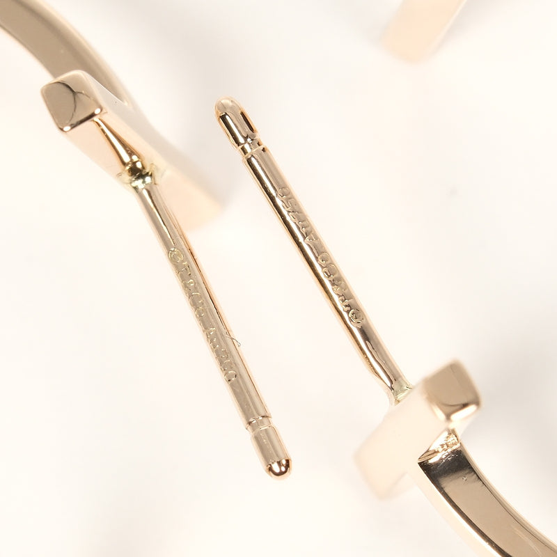 [Tiffany & co.] Tiffany 
 Tendas medianas de T HOOP 
 K18 Pink Gold Aproximadamente 4.72g T Hoop Medium Ladies A+Rank