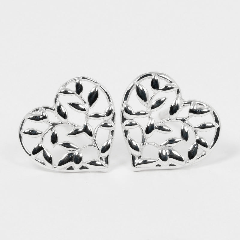 [Tiffany & Co.] Tiffany 
 올리브 잎 하트 귀걸이 
 실버 925 약 1.26g 올리브 잎 하트 숙녀 랭크