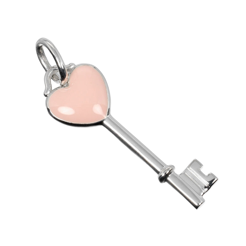 [Tiffany & co.] Tiffany 
 Top de colgante de llave de corazón 
 Silver 925 alrededor de 2.17g Heart Key Ladies A Rank