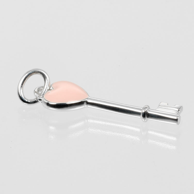 [TIFFANY & CO.] Tiffany 
 Heart key pendant top 
 Silver 925 about 2.17g Heart Key Ladies A Rank