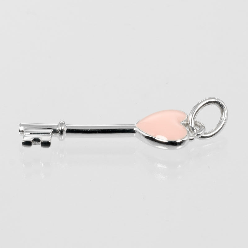 [TIFFANY & CO.] Tiffany 
 Heart key pendant top 
 Silver 925 about 2.17g Heart Key Ladies A Rank