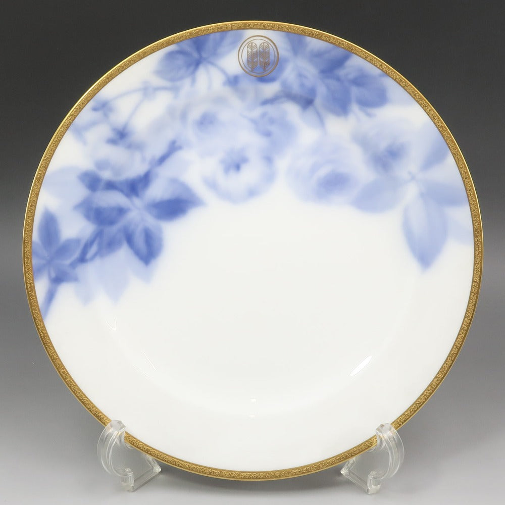 OKURA】大倉陶園 1919年ラベル 戦前マロン印 特注品 【 久世鷹の羽紋
