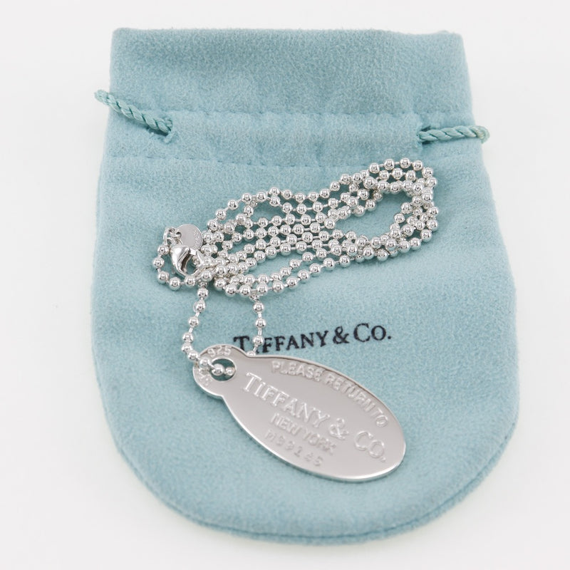 [Tiffany & co.] Tiffany 
 Collar rettonuti fanny 
 Silver 925 Aproximadamente 22.0g Regreso a Tiffany & Co. Unisex A-Rank