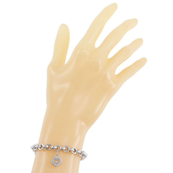 [CHOPARD] Chopard 
 Happy diamond bracelet 
 S85/3468 K18 White Gold x Diamond about 26.5g Happy Diamond Ladies A-Rank