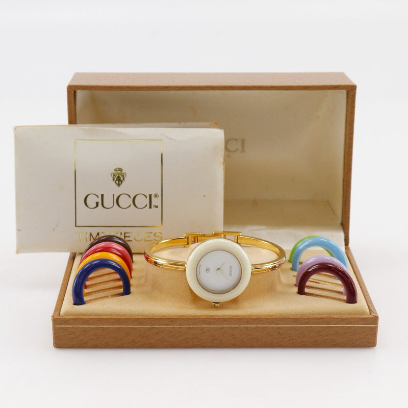 GUCCI】グッチ チェンジベゼル 腕時計 1100-L クオーツ – NISHIKINO