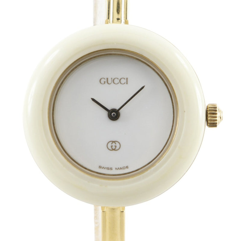 ✨GUCCI✨グッチ✨GG✨チェンジベゼル✨白金✨クオーツ✨腕時計✨付属品無し✨ GUCCI】グッチ チェンジベゼル 腕時計 1100-L クオーツ – NISHIKINO