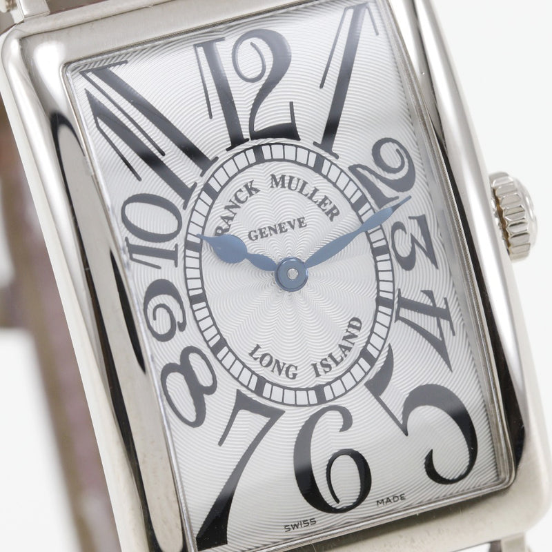 【FRANCK MULLER】フランクミュラー
 ロングアイランド 腕時計
 952QZ K18ホワイトゴールド×クロコダイル クオーツ アナログ表示 シルバー文字盤 Long Island レディースA-ランク