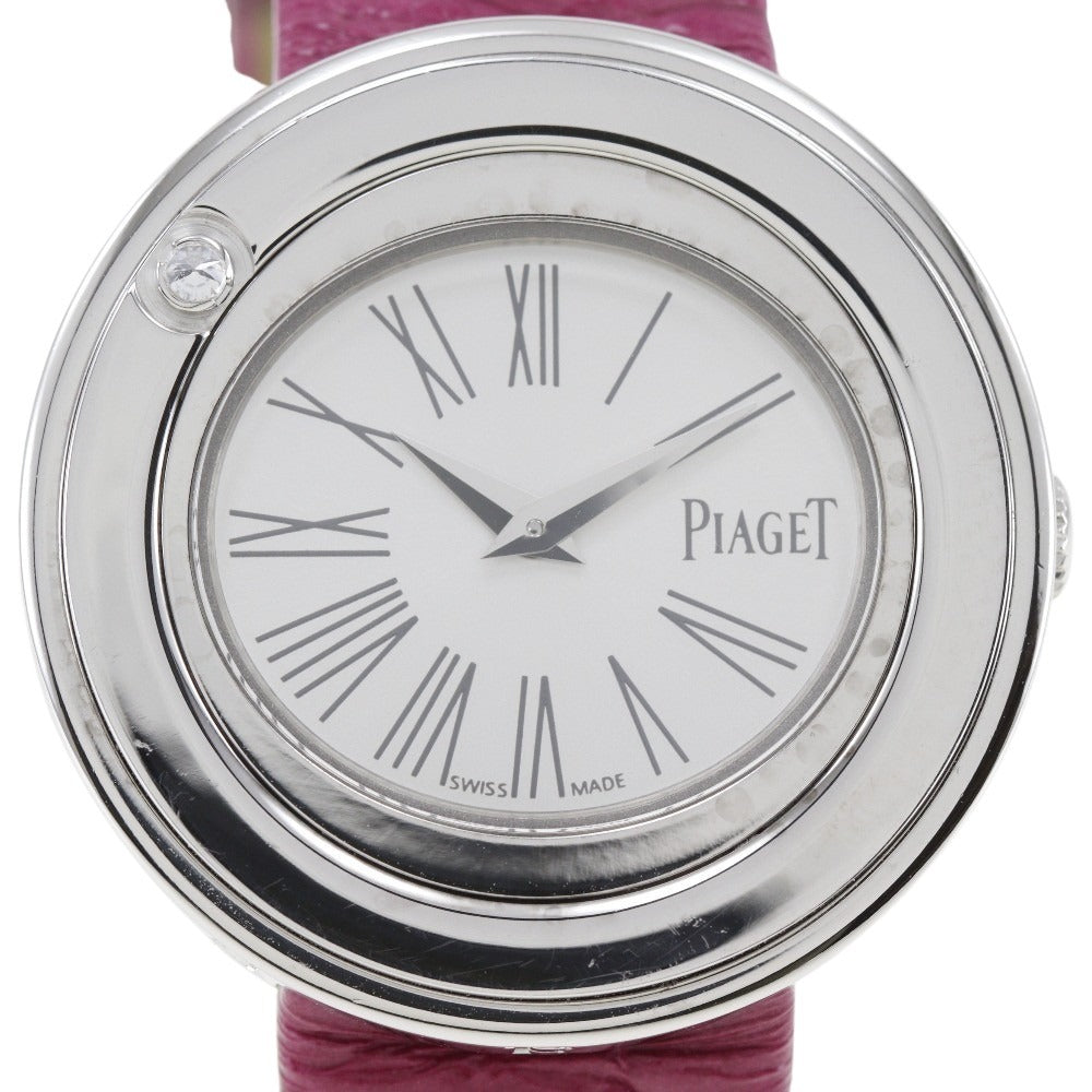 ★箱付き【PIAGET】ピアジェ ポセション K18WG 1Pダイヤ P10402 クォーツ レディース_712925【ev10】 PIAGET - ☆箱付き【PIAGET】ピアジェ ポセション K18WG 1Pダイヤ