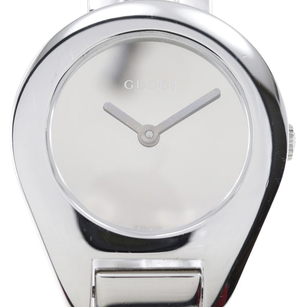 【GUCCI】グッチ
 腕時計
 6700L ステンレススチール クオーツ アナログ表示 グレー文字盤 レディース