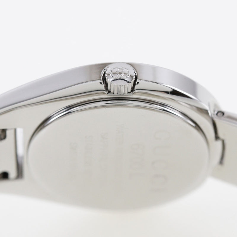 【GUCCI】グッチ
 腕時計
 6700L ステンレススチール クオーツ アナログ表示 グレー文字盤 レディース