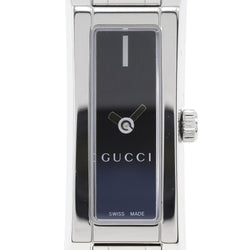 [GUCCI] Gucci Watch 110 Stainless Steel Quartz Analog display Black Dial Ladies A Rank