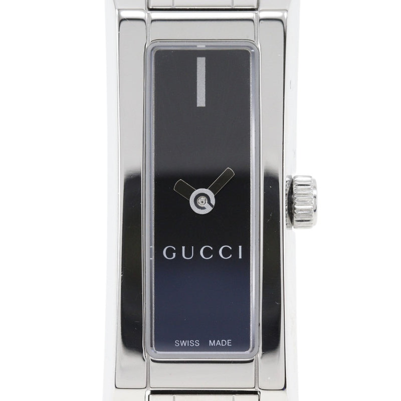 [GUCCI] Gucci Watch 110 Stainless Steel Quartz Analog display Black Dial Ladies A Rank