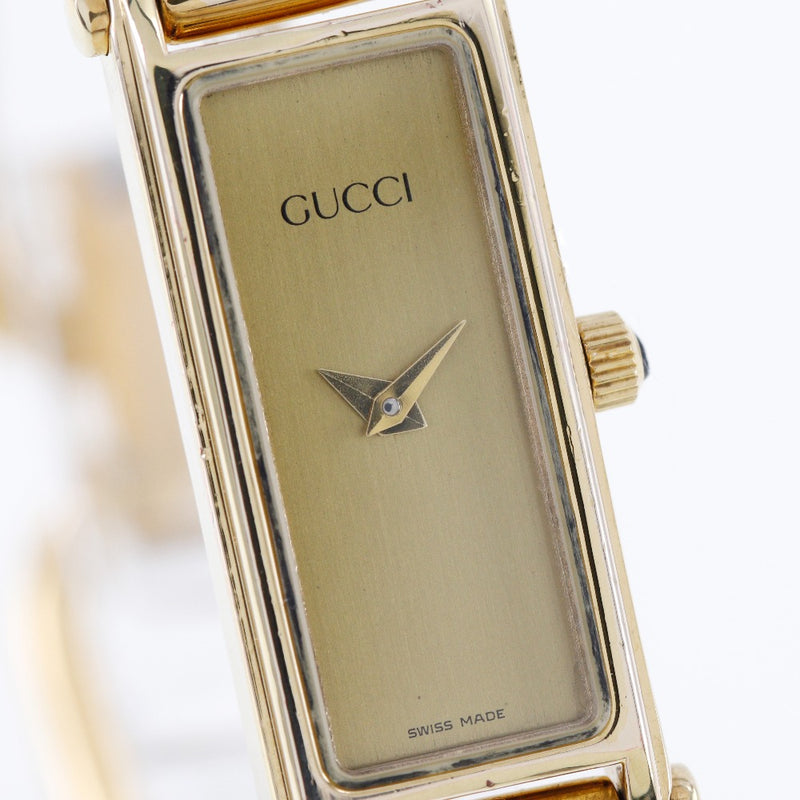 [Gucci] Gucci 
 mirar 
 1500L Gold Slating Quartz Display Dial Dams