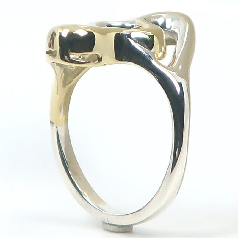[Tiffany＆Co。]蒂法尼 
 9号戒指 /戒指 
 银925 x k18黄金大约3.8克女士