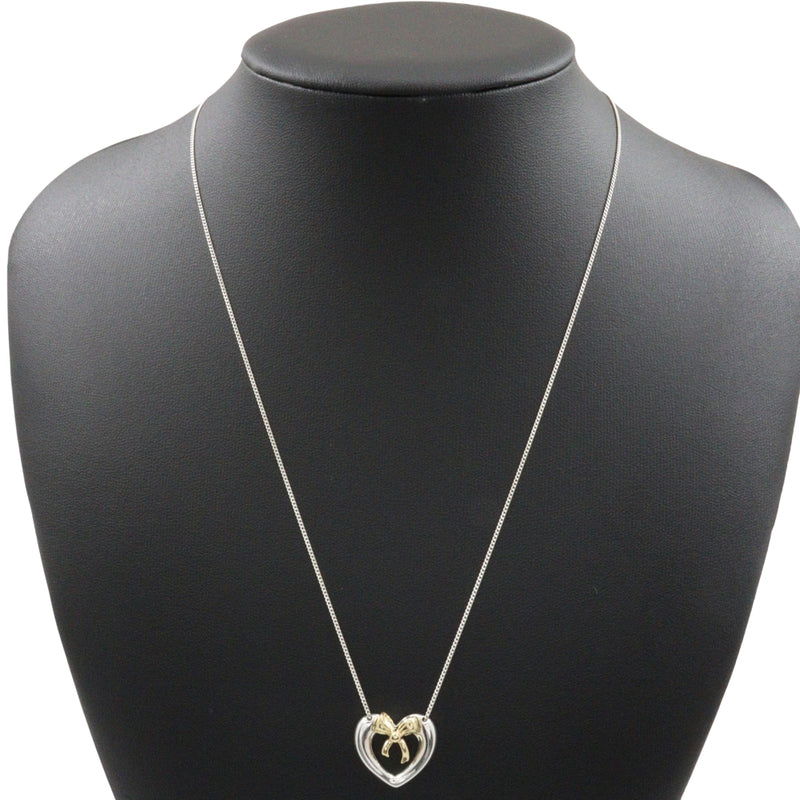[Tiffany & co.] Tiffany 
 collar 
 Plata 925 × K18 Corazón de oro amarillo aproximadamente 4.7 g Damas A-Rank