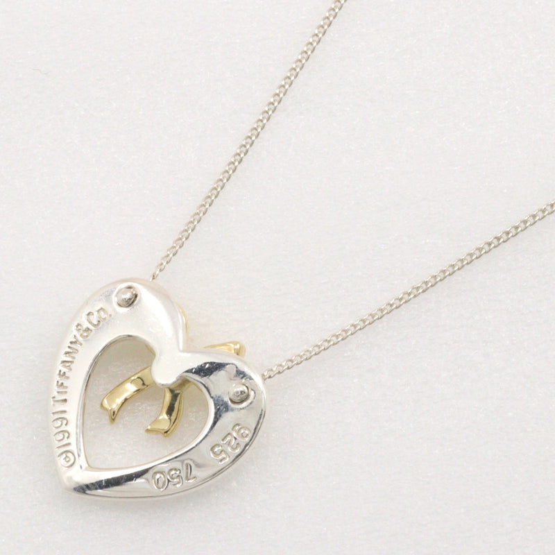 [Tiffany & co.] Tiffany 
 collar 
 Plata 925 × K18 Corazón de oro amarillo aproximadamente 4.7 g Damas A-Rank
