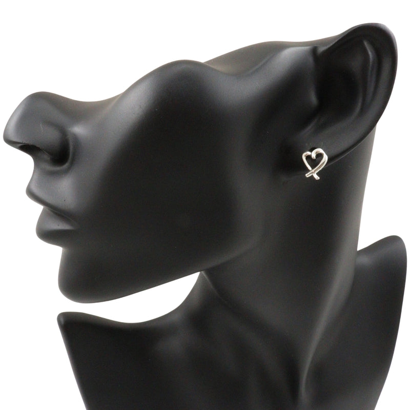 [Tiffany＆Co。]蒂法尼 
 摩擦心耳 
 Paloma Picasso Silver 925大约1.2克爱心女士