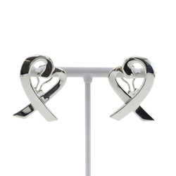 [Tiffany & co.]TIFFANY&Co. Rubbing Heart Earrings Large Picasso Silver 925 Approximately 12.4g Loving Heart Ladies A Rank