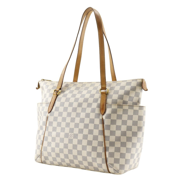 [Louis Vuitton]LOUIS VUITTON
 Bolsa de bolso mm totary 
 N41279 Damier Zur Canvas White Du4113 Hommid de hombro estampado A4 Zipper Totally Mm Women's