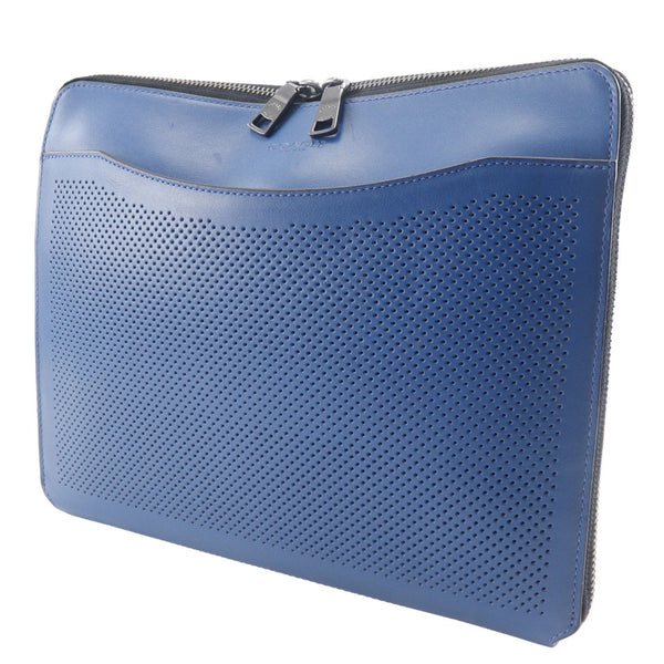 [Entraîneur] coach tablette casse d'embrayage sac à perpier en cuir bleu a5 double glissière