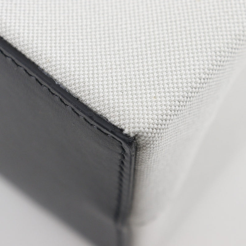 [Balenciaga] Balenciaga Small Tote Tote Bag Bag Logotipo 7599412AAK9260 lienzo de nylon bolso de hombro gris claro abierto