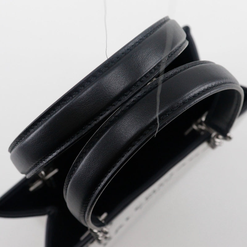 [Balenciaga] Balenciaga Small Tote Tote Bag Bag Logotipo 7599412AAK9260 lienzo de nylon bolso de hombro gris claro abierto