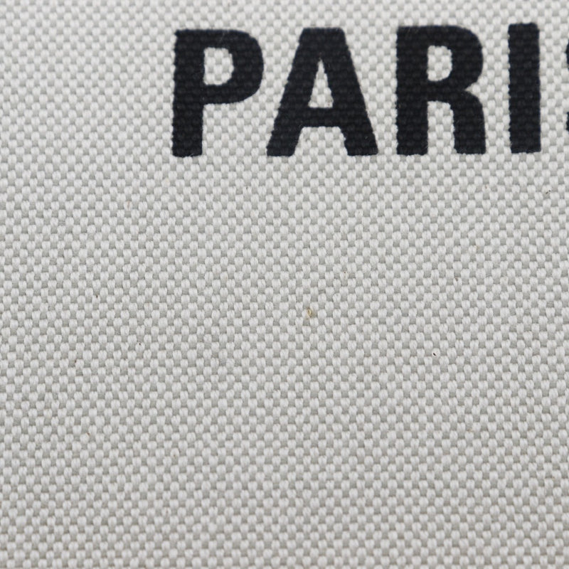 [Balenciaga] Balenciaga Small Tote Tote Bag Bag Logotipo 7599412AAK9260 lienzo de nylon bolso de hombro gris claro abierto