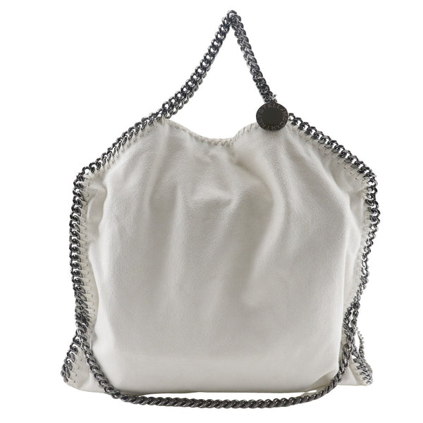 [Stella McCartney] Stella McCartney Falabella Handbag 2WAY Shoulder 495151 Polyester White Shoulder Handbag 2way Magnetic Type Falabella Women's A+ Rank