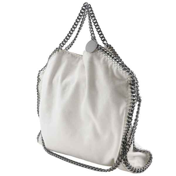 [Stella McCartney] Stella McCartney Falabella Handbag 2WAY Shoulder 495151 Polyester White Shoulder Handbag 2way Magnetic Type Falabella Women's A+ Rank