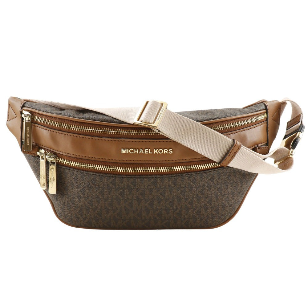極美品 MICHAEL KORS ウエストバッグ ボディバッグ 総柄 Michael Kors】マイケルコース ボディバッグ ウエストバッグ