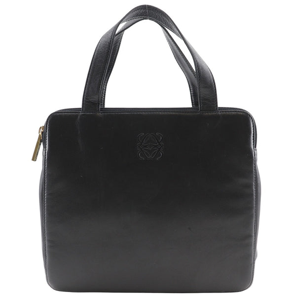 [Loewe] 
 Sac à main anagramme 
 Aagne de sac à main noir en peau d'agneau