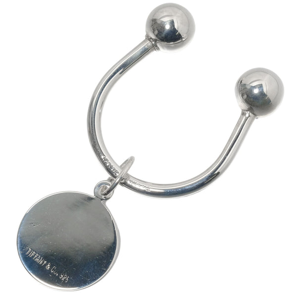 [Tiffany & CO.] TIFFANY KEYCHAIN ​​ROUND TAG Silver 925 Unisexe A-Rank