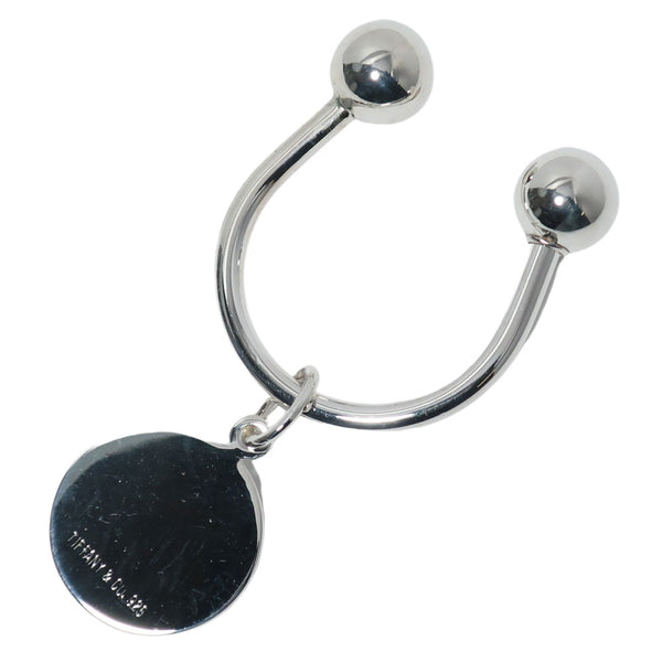 [Tiffany & CO.] TIFFANY KEYCHAIN ​​ROUND TAG Silver 925 UNISEX A RAND
