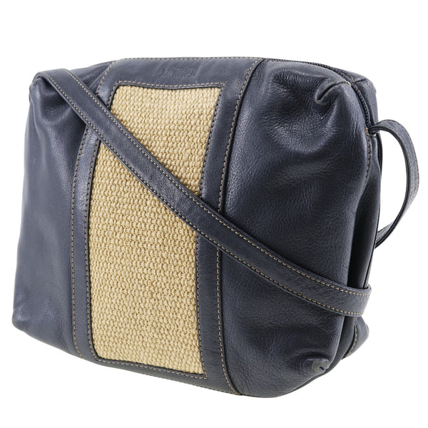 [LOEWE] Loewe 
 Shoulder bag shoulder bag 
 Leather diagonal zipper SHOULDER BAG Ladies B-Rank