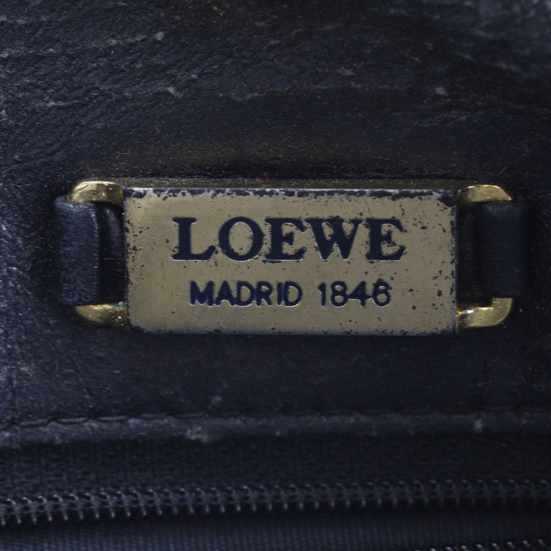 [Loewe] Loebe Bolso de hombro Bolsa de cuero Cuero de cuero Diagonal con cremallera Bolso de hombro Damas B-Rank