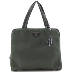 [PRADA] Prada 
 Handbag 
 Nylon olive green handbag A5 zipper ladies