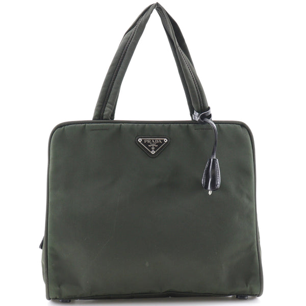 [Prada] Prada Handbag Nylon Olive Green Handbag A5 Fastener Ladies