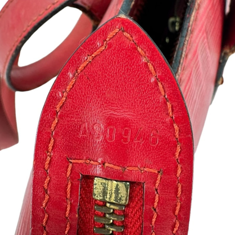[Louis Vuitton]路易威登 
 Sanjack手提袋 
 M52277 Epireather Castillian红色肩膀A4紧固件太阳杰克女士B级