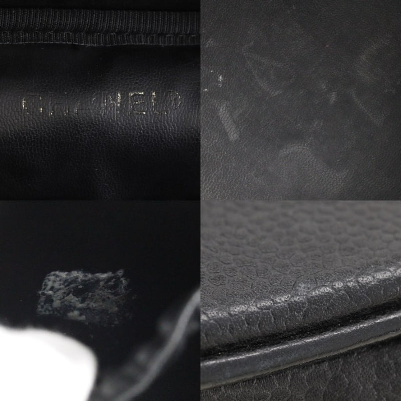 [CHANEL] Chanel 
 Vanity handbag 
 A01998 Caviar Skin Handsage Fastener Vanity Ladies