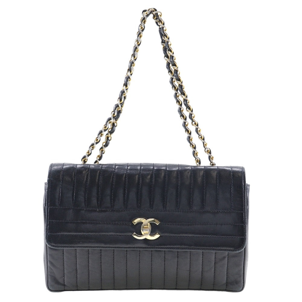 CHANEL】シャネル チェーンショルダー ショルダーバッグ ラムスキン