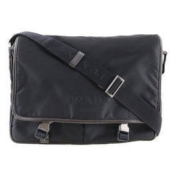 [Prada] Prada 
 Bolsa de hombro de bolsas de mensajero 
 VA0793 Nylon Diagonal Hombro A4 Flap Messenger Bag Unisex