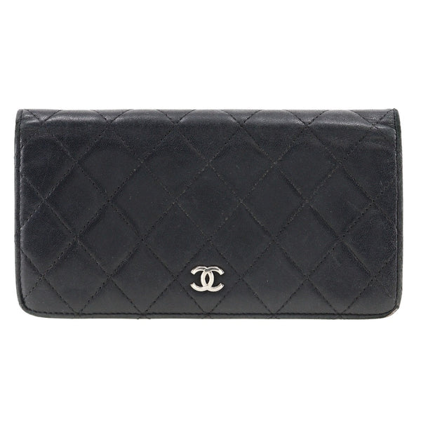 [CHANEL] Chanel 
 Matrasse long wallet 
 Ramskin Open Matelasse Ladies