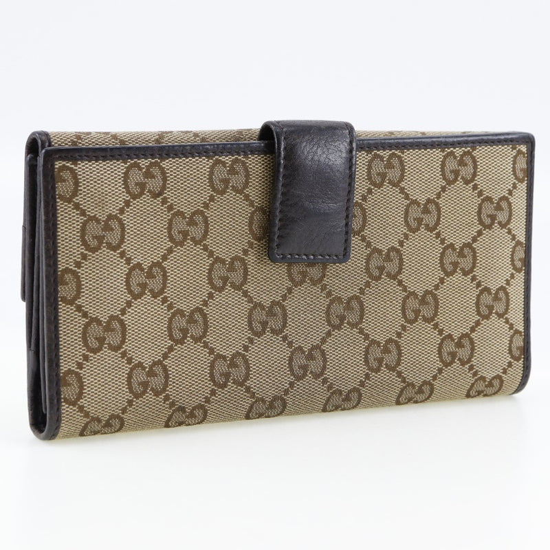 [GUCCI] Gucci 
 W hook long wallet 
 295351 GG Canvas Snap button Double SideD Unisex