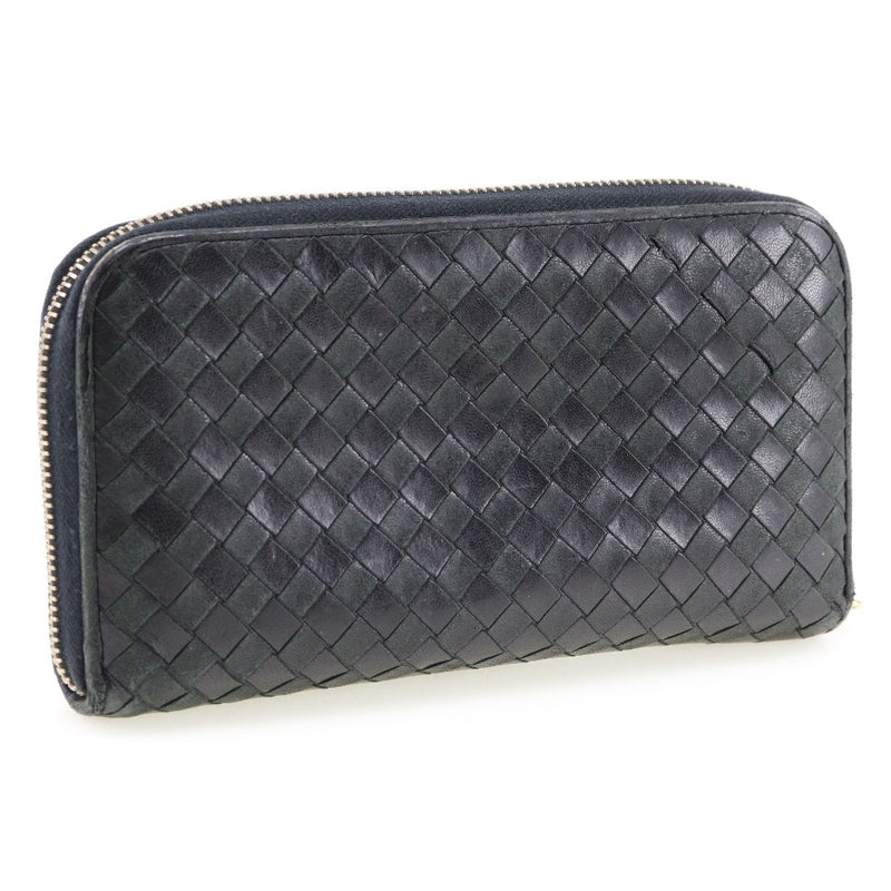 [BOTTEGAVENETA] Bottega Veneta 
 Round zipper long wallet 
 11476 Leather fastener Zip Around Unisex